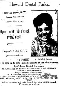 Howard Dental Parlors The Bee 12JUNM1915 p. 3